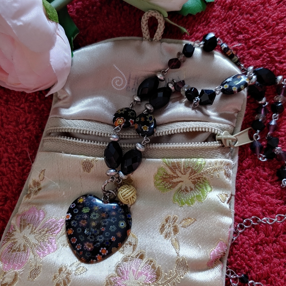 🌻 black bead necklace🌻